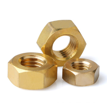 M3 M4 M5 M6 M8 M10 M12 Hexagonal Copper Nuts Brass Hexagon Hex Nut